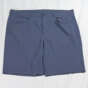 Roundtree & Yorke 40 x 9" Gray Performance Stretch Mens 5 Pocket Shorts